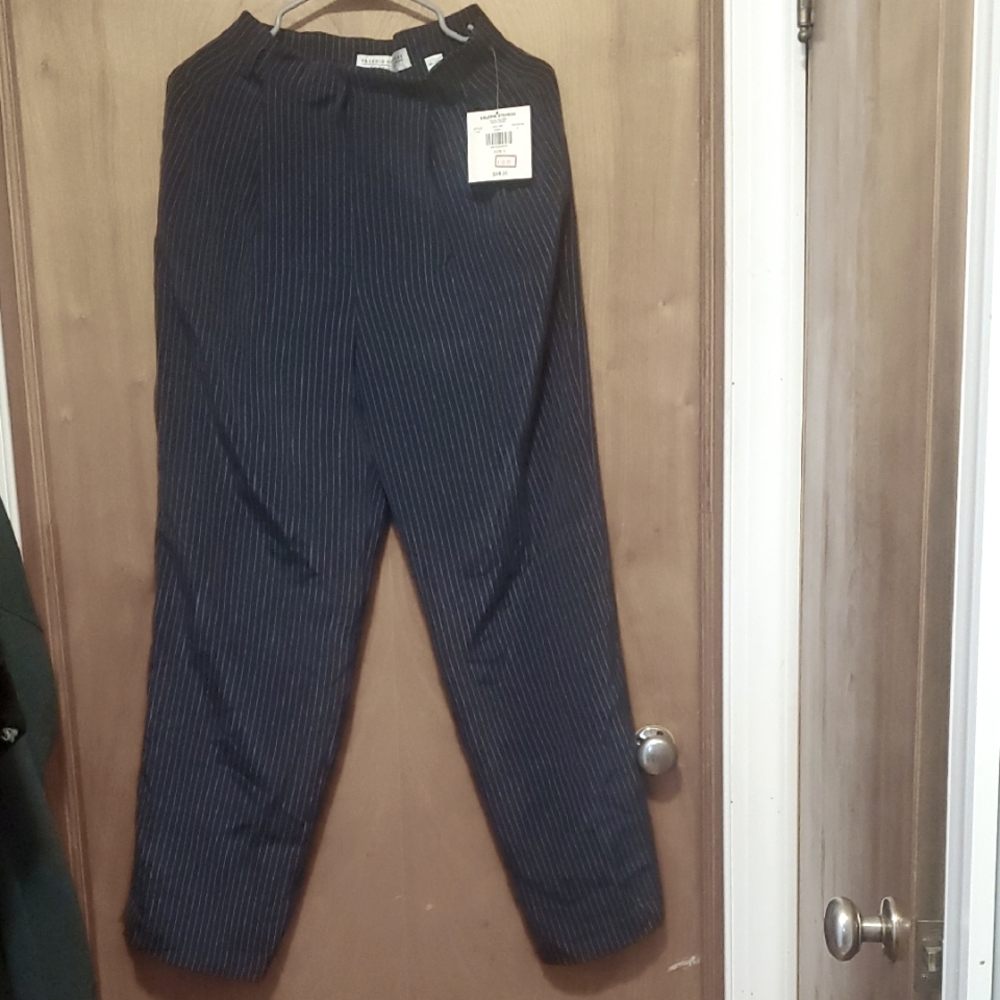 Womens black striped pants